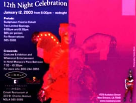 12th Night Celebration - January 12th, 2003
