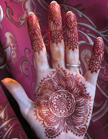 Henna Tattoo After Paste is Removed