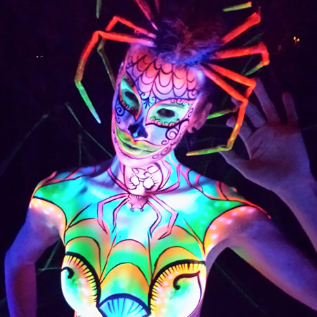 Body Painting Black Light Gallery Image