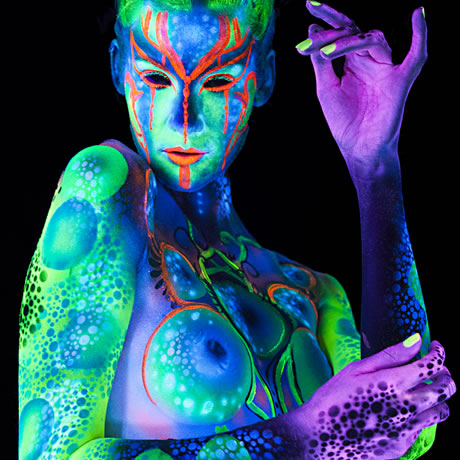 Body Painting Black Light Gallery Image