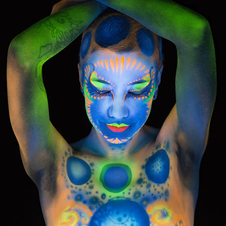 Body Painting Black Light Gallery Image