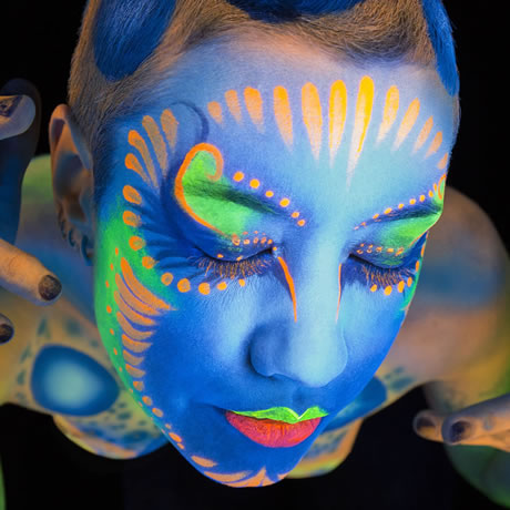 Body Painting Black Light Gallery Image