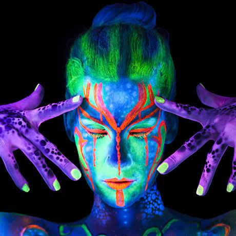 Body Painting Black Light Gallery Image