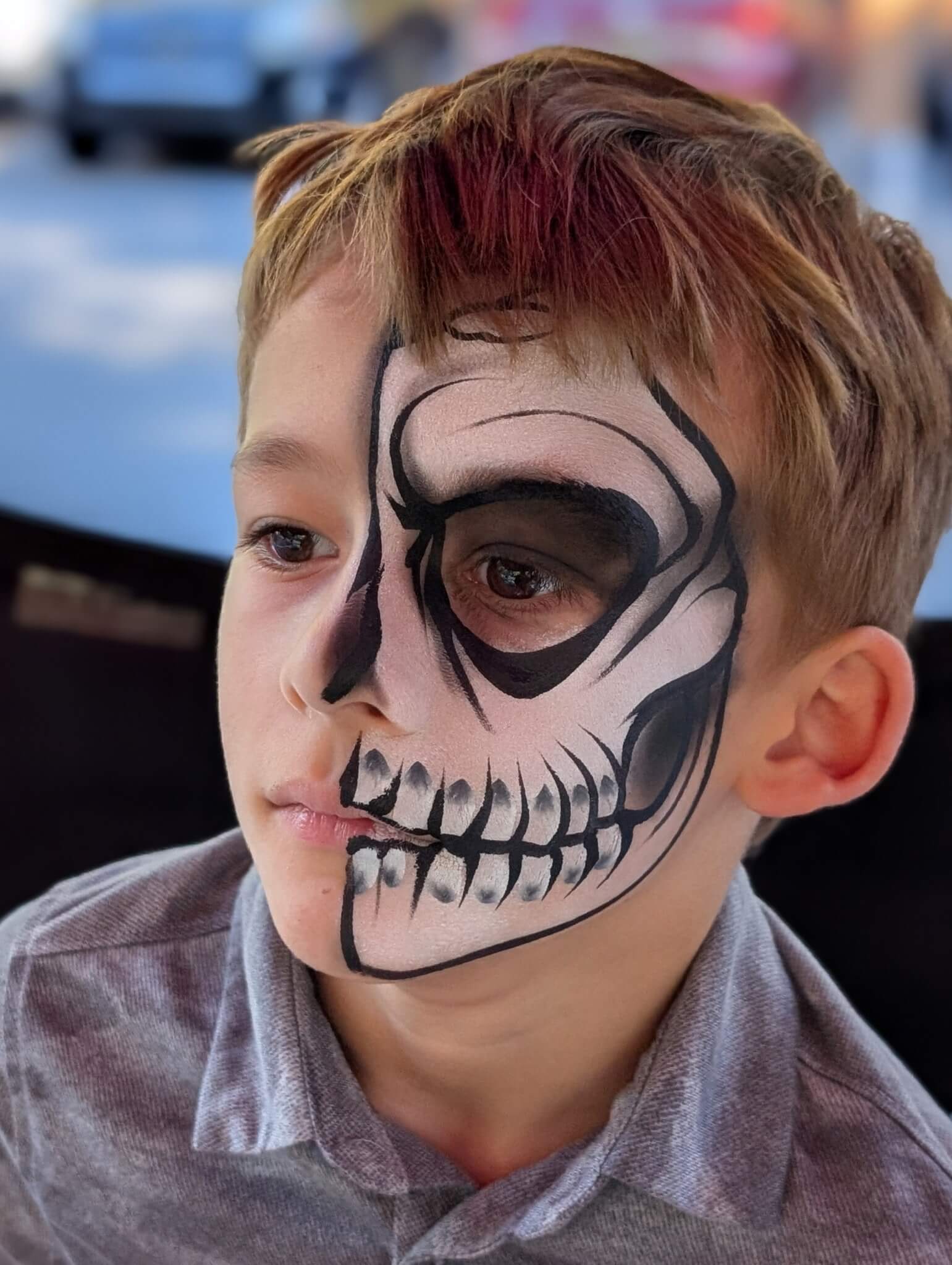 Skull Half Face