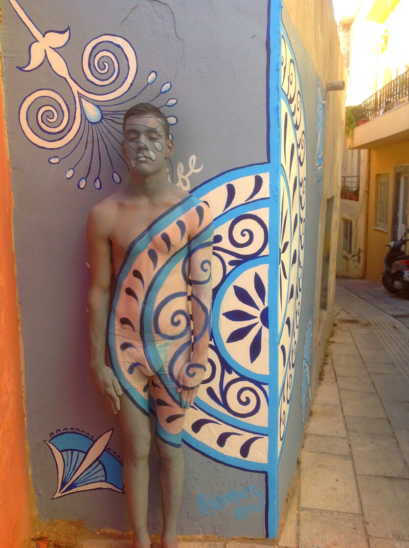 Camo Body Painting