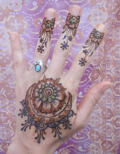 Henna with Glitter and Gilding